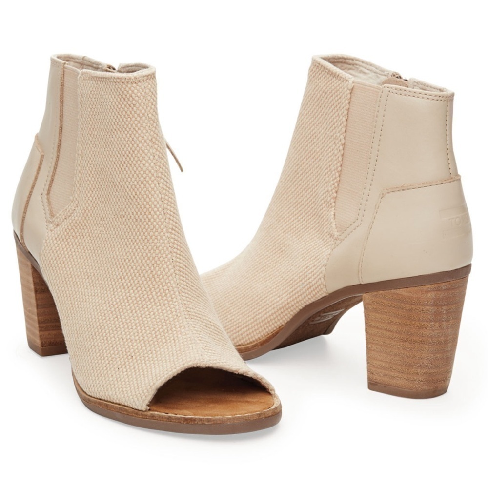 Toms Whisper Majorca Canvas & Leather Bootie